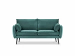 Dvivietė sofa Kooko Home Lento, žalia/juoda