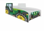 Vaikiška lova ADRK Furniture Tractor, 140x70 cm, žalia