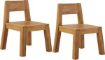 Beliani rinkinys iš 2 sodo kėdės akacija medienos LiVORNO