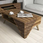 Kalune Design Kavos staliukas Beril - Walnut