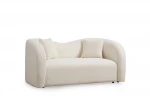 Dvivietė sofa Asir Asos Cream 2, smėlio spalvos