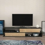 TV staliukas Kalune Design TV stalas Cortez - Anthracite, Oak