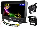 Automagnetola Nvox Monitorius automobilinis lcd 7cali 4pin 12v 24v oraz 1 kamera