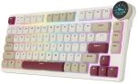 Royal Kludge RK N80 RGB Rosy Clouds belaidė klaviatūra |75%, Hot-swap, Brown switches, US