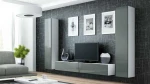 Cama Living room cabinet set VIGO 4 baltas/pilkas gloss