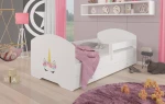 Lova ADRK Furniture Pepe Barrier Unicorn, 140x70 cm, balta