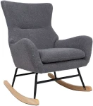 Fotelis Rocking chair ROMY pilkas