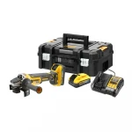 Kampinis šlifuoklis DeWalt DCG409H2T-QW; 18 V; 2x5,0 Ah akum.