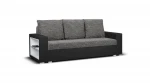 Sofa Bellezza Milo2, juoda/tamsiai pilka