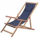 Paplūdimio kėdė VidaXL, mėlyna