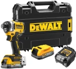 akumuliatorinė zakrętarka smūginis 1/4" 18V XR DeWalt [DCF860E2T-QW] 2x1,7Ah, Li-Ion, POWERSTACK