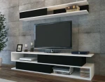 TV staliukas Kalune Design Televizijos vienetas Sims - Juodas, Baltas