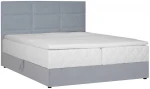 Lova Continental bed LEVI 160x200cm, with mattress, pilkas