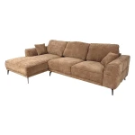 Kampinė sofa OLIVIA LC smėlio spalvos