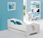 Vaikiška lova Adrk Furniture Amadis Dog 70x140 cm, balta