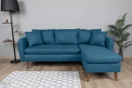 Kalune Design Kampinė sofa Sofia Köşe Right - Dark Mėlyna