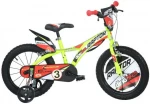 Vaikiškas dviratis Dino Bikes 16", 163GLN, geltonas