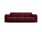 Trivietė sofa Windsor & Co Lola, 235x95x72 cm, tamsiai raudona