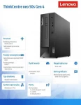 Lenovo Desktop ThinkCentre Neo 50s G4 SFF 180W CORE I3-13100 8GB_DDR4 256GB SSD M.2 2280 INTEGRUOTAS W11PRO 3Y Onsite