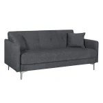 Sofa lova LOGAN su patalynės dėže, 199x86x90 cm, dangos medžiaga: vilkta audiniu, spalva: pilka