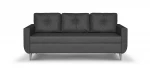 Sofa - lova Bellezza Red, tamsiai pilka