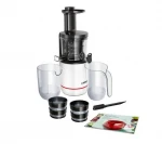 Juicer low speed For fruit ir daržovės BOSCH MESM500W (150W, juodas and baltos spalvos)