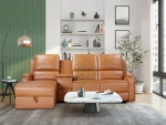 Trivietė sofa Loft Dallas, ruda