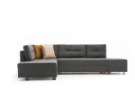 Minkštas kampas Asir Manama Corner Sofa Bed Left, pilkas