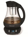 Virdulys Morphy richards 43970 Tea maker, Glass, Juodas, 2200 W, 1 L, 360° rotational base