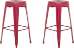 2-ių baro kėdžių komplektas Beliani Cabrillo, raudonas
