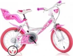 Dino_Bikes Vaikiškas dviratis Dino Bikes 164RN-05LH, baltas/rožinis 16"