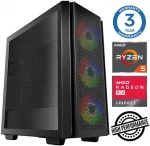 Stacionarus kompiuteris INTOP Ryzen 5 5500 16GB 1TB SSD M.2 NVME RX580 8GB no-OS (RW31046NS)