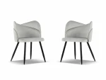 2-ių kėdžių komplektas Cosmopolitan Design Santana, pilkas