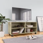 Televizoriaus spintelė su ratukais, 90x35x35 cm