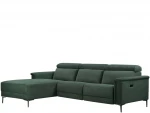 Trivietė sofa reglaineris Loft24 Lund, žalia