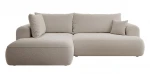 Kairinė kampinė sofa Selsey Ovo L, smėlio