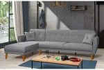 Kalune Design Kampinė sofa-lova Aria Corner - Dark Pilkas