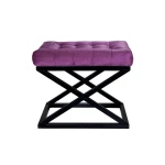 Pouffe Capraz - Black, Purple