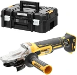 Dewalt akumuliatorinis kampinis šlifuoklis su plokščia galvute 18 V, 125mm (DCG405FNT-XJ)