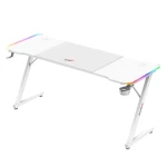 Žaidimų stalas Huzaro Hero 4.8 RGB White, baltas