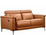 Dvivietė sofa reglaineris Loft24 Lund, ruda