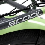 Dviratis S'COOL niXe 18" 1-speed coaster-brake Aliuminio dark pilkas-pastel žalias