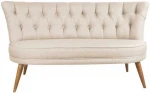 Kalune Design 2 vietų sofa Richland Loveseat - Kreminis