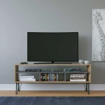 TV staliukas Kalune Design Televizoriaus stovas Ebuda - Oak, Anthracite