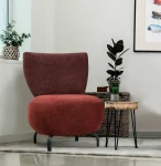 Fotelis Kalune Design Sparnuotoji kėdė Loly - Claret Raudona