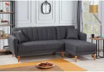 Kalune Design Kampinė sofa-lova Aqua Coner Right - Dark Pilkas