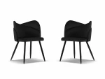 2-ių kėdžių komplektas Cosmopolitan Design Santana, juodas
