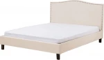 Beliani Sumontuota lova 160 x 200 cm smėlio spalvos MONTPELLLIER