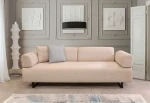 Kalune Design 3 vietų sofa-lova Infinity - rusvai gelsvas