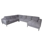 Kampinė sofa KRISTY LC+RC pilka